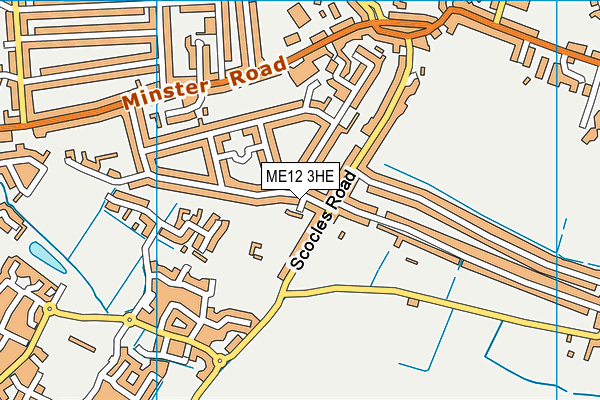 ME12 3HE map - OS VectorMap District (Ordnance Survey)