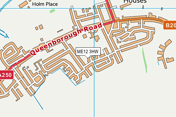 ME12 3HW map - OS VectorMap District (Ordnance Survey)