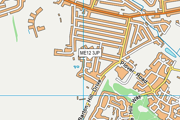 ME12 3JP map - OS VectorMap District (Ordnance Survey)