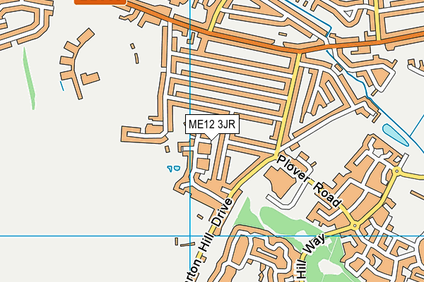 ME12 3JR map - OS VectorMap District (Ordnance Survey)