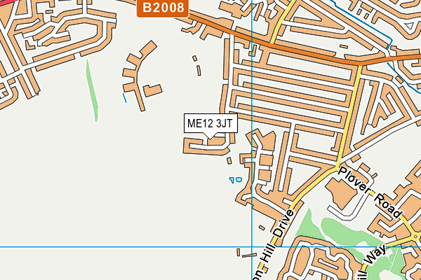 ME12 3JT map - OS VectorMap District (Ordnance Survey)