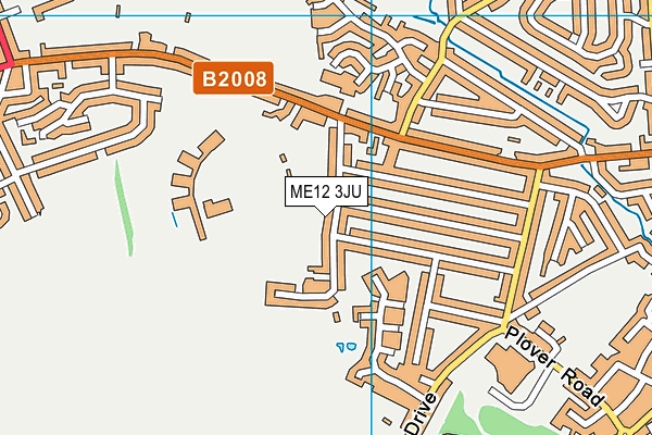 ME12 3JU map - OS VectorMap District (Ordnance Survey)