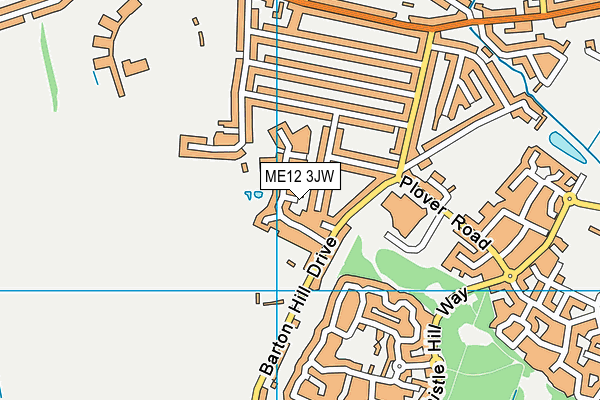 ME12 3JW map - OS VectorMap District (Ordnance Survey)