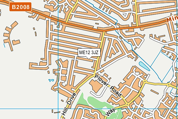 ME12 3JZ map - OS VectorMap District (Ordnance Survey)