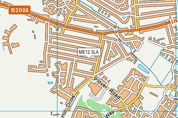 ME12 3LA map - OS VectorMap District (Ordnance Survey)