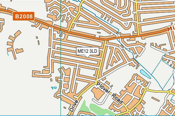 ME12 3LD map - OS VectorMap District (Ordnance Survey)