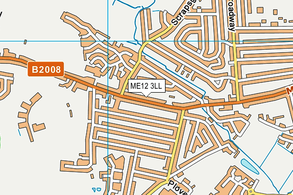 ME12 3LL map - OS VectorMap District (Ordnance Survey)