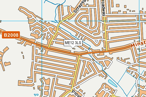 ME12 3LS map - OS VectorMap District (Ordnance Survey)