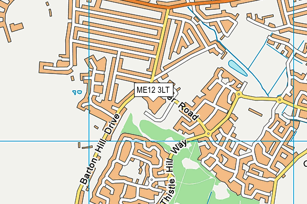 ME12 3LT map - OS VectorMap District (Ordnance Survey)