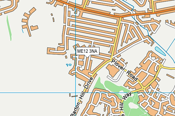 ME12 3NA map - OS VectorMap District (Ordnance Survey)