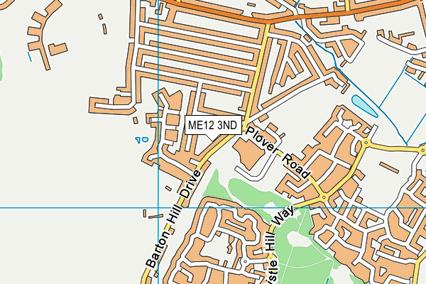 ME12 3ND map - OS VectorMap District (Ordnance Survey)