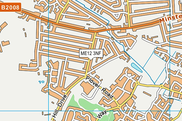 ME12 3NF map - OS VectorMap District (Ordnance Survey)