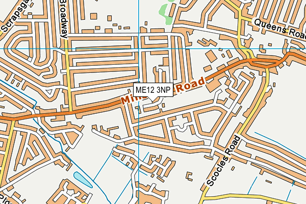 ME12 3NP map - OS VectorMap District (Ordnance Survey)