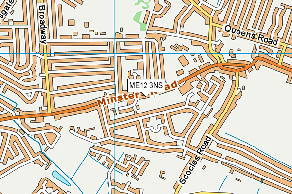 ME12 3NS map - OS VectorMap District (Ordnance Survey)
