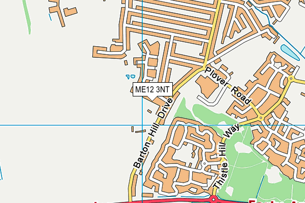 ME12 3NT map - OS VectorMap District (Ordnance Survey)