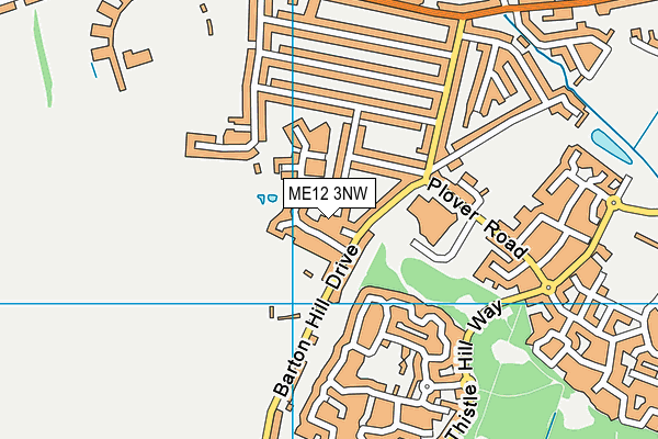 ME12 3NW map - OS VectorMap District (Ordnance Survey)