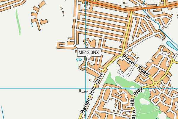 ME12 3NX map - OS VectorMap District (Ordnance Survey)