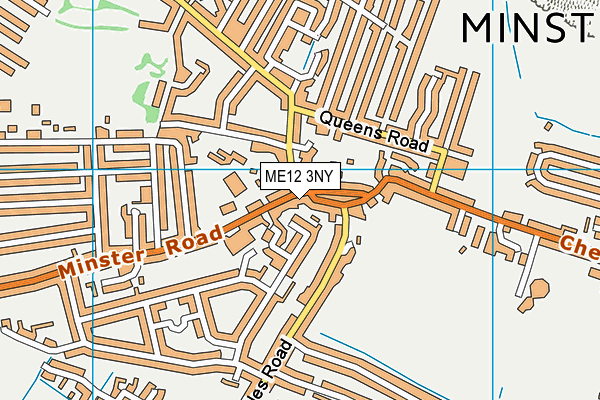 ME12 3NY map - OS VectorMap District (Ordnance Survey)