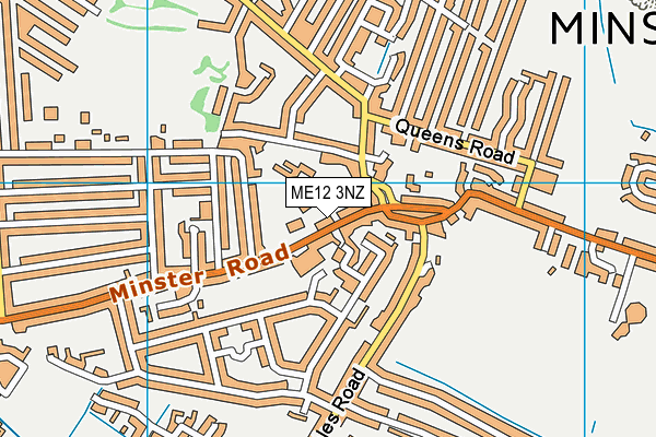 ME12 3NZ map - OS VectorMap District (Ordnance Survey)