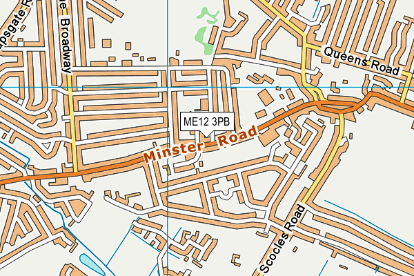 ME12 3PB map - OS VectorMap District (Ordnance Survey)