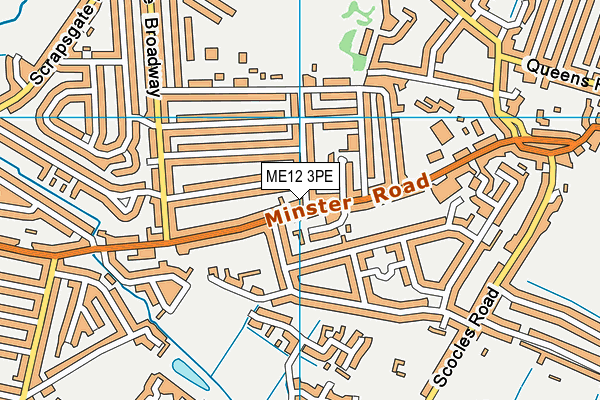 ME12 3PE map - OS VectorMap District (Ordnance Survey)