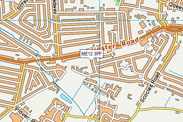 ME12 3PF map - OS VectorMap District (Ordnance Survey)