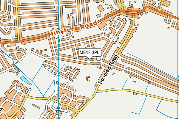 ME12 3PL map - OS VectorMap District (Ordnance Survey)