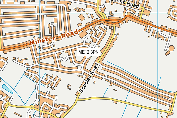 ME12 3PN map - OS VectorMap District (Ordnance Survey)