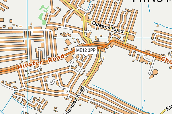 ME12 3PP map - OS VectorMap District (Ordnance Survey)