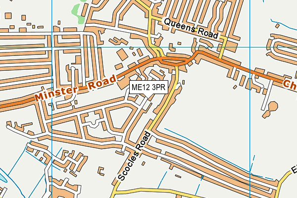 ME12 3PR map - OS VectorMap District (Ordnance Survey)