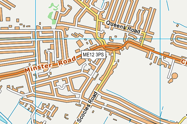 ME12 3PS map - OS VectorMap District (Ordnance Survey)