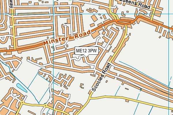 ME12 3PW map - OS VectorMap District (Ordnance Survey)