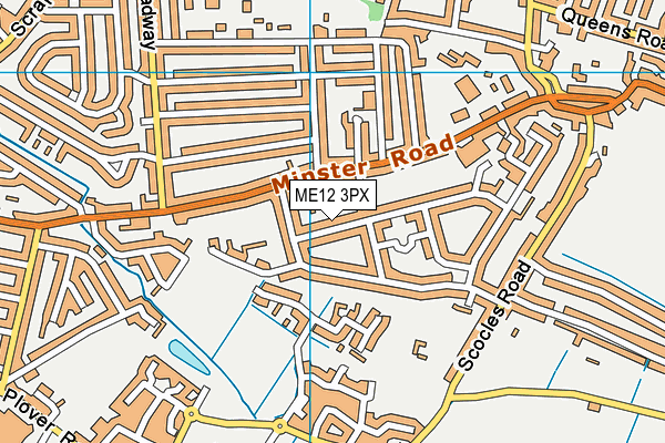 ME12 3PX map - OS VectorMap District (Ordnance Survey)