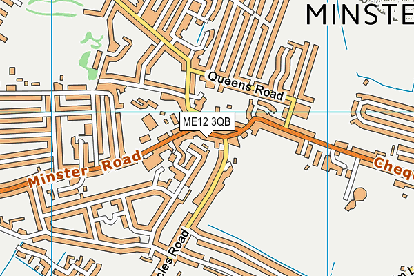ME12 3QB map - OS VectorMap District (Ordnance Survey)