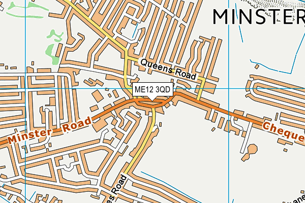 ME12 3QD map - OS VectorMap District (Ordnance Survey)