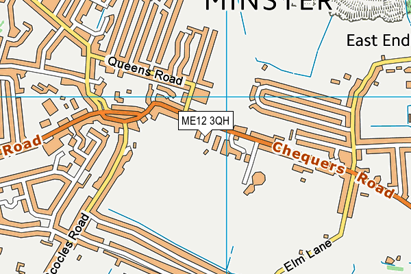 ME12 3QH map - OS VectorMap District (Ordnance Survey)