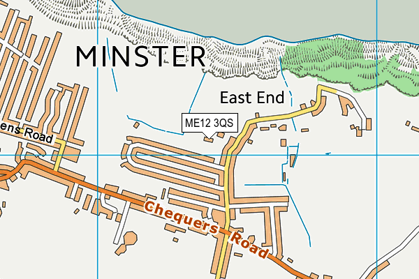 ME12 3QS map - OS VectorMap District (Ordnance Survey)