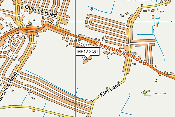 St Georges CofE (Aided) Primary School map (ME12 3QU) - OS VectorMap District (Ordnance Survey)