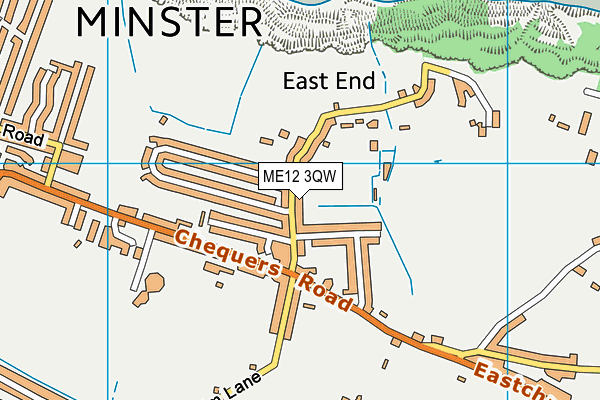 ME12 3QW map - OS VectorMap District (Ordnance Survey)