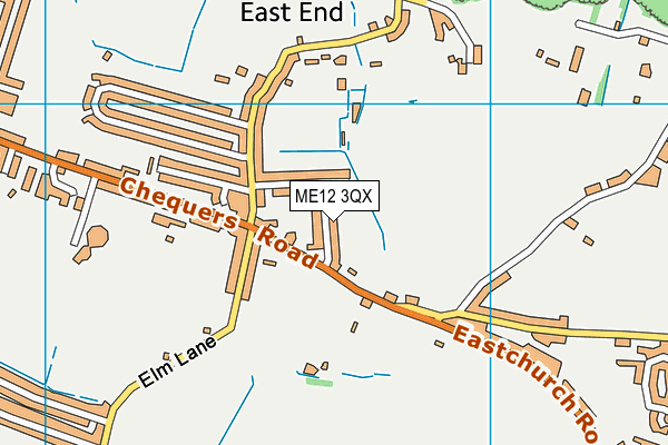 ME12 3QX map - OS VectorMap District (Ordnance Survey)