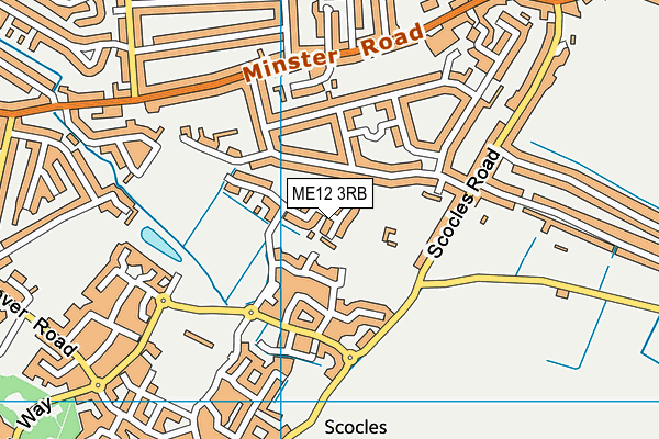 ME12 3RB map - OS VectorMap District (Ordnance Survey)