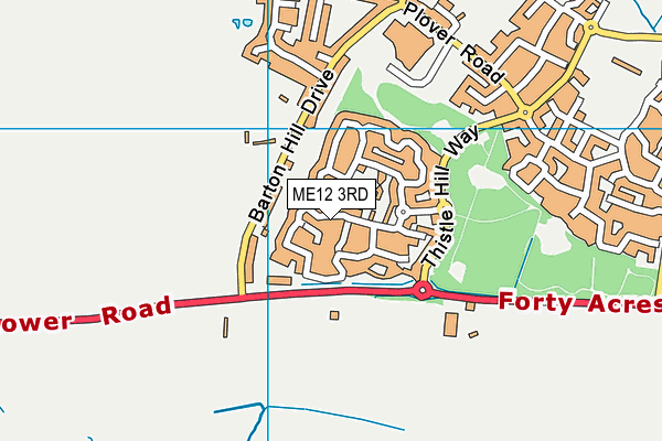 ME12 3RD map - OS VectorMap District (Ordnance Survey)