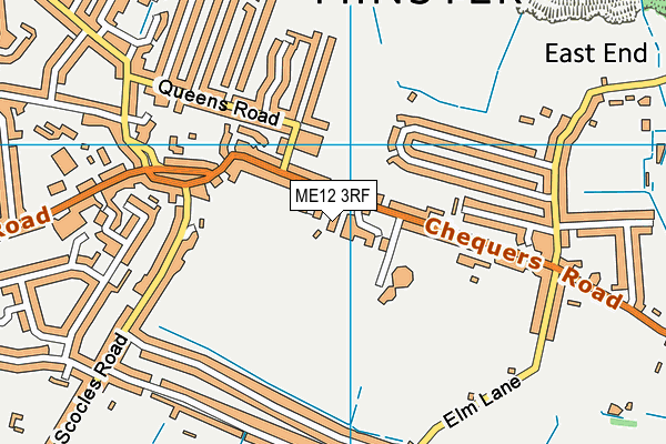 Gilbert Hall map (ME12 3RF) - OS VectorMap District (Ordnance Survey)