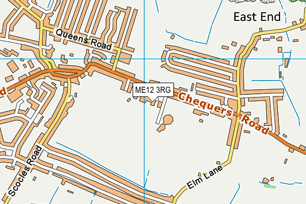 ME12 3RG map - OS VectorMap District (Ordnance Survey)