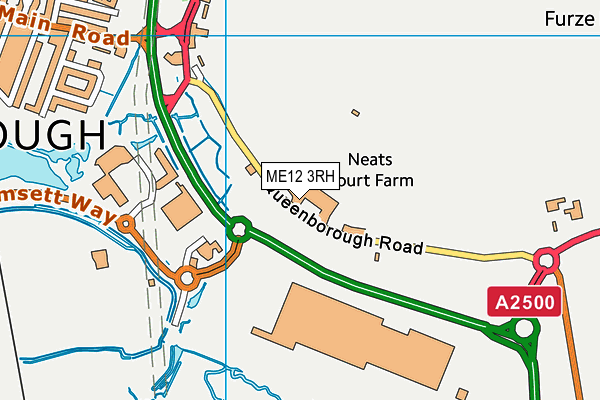 ME12 3RH map - OS VectorMap District (Ordnance Survey)