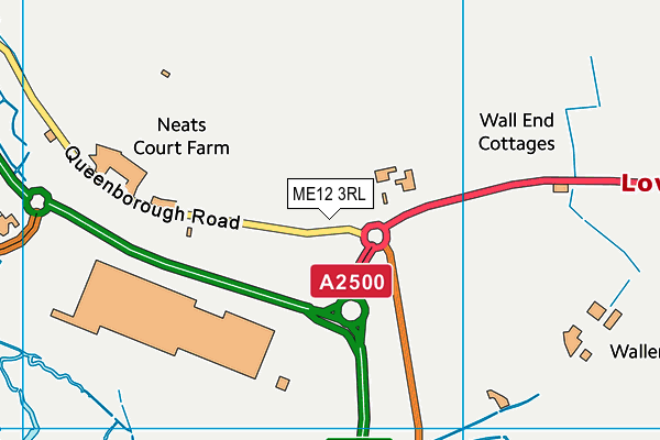 ME12 3RL map - OS VectorMap District (Ordnance Survey)