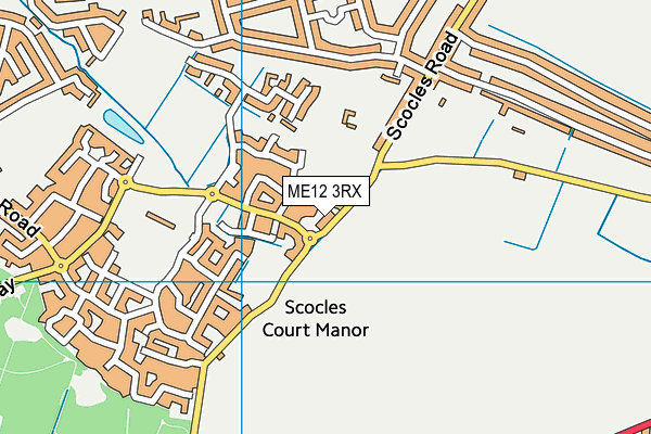 ME12 3RX map - OS VectorMap District (Ordnance Survey)