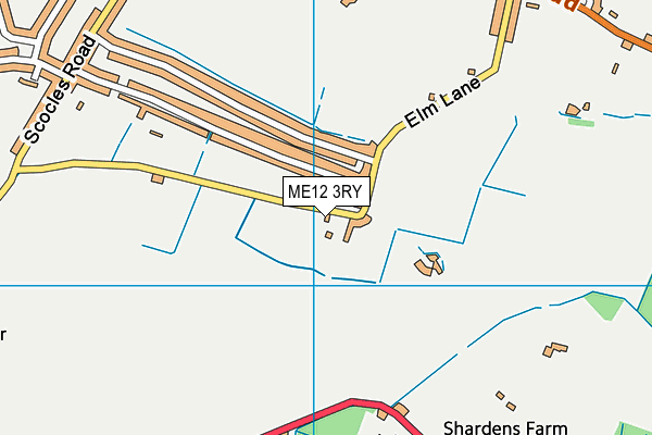 ME12 3RY map - OS VectorMap District (Ordnance Survey)