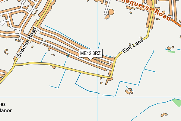 ME12 3RZ map - OS VectorMap District (Ordnance Survey)
