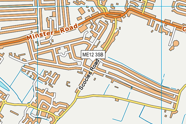 ME12 3SB map - OS VectorMap District (Ordnance Survey)
